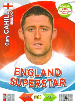 2013 Panini Adrenalyn XL Road to 2014 FIFA World Cup Brazil #64 Gary Cahill Front