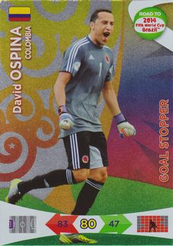 2013 Panini Adrenalyn XL Road to 2014 FIFA World Cup Brazil - Goal Stoppers #208 David Ospina Front