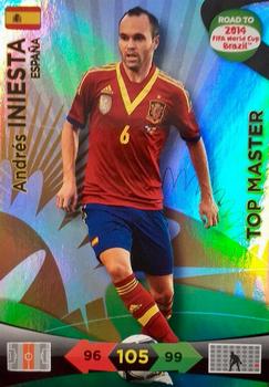 2013 Panini Adrenalyn XL Road to 2014 FIFA World Cup Brazil - Top Masters #233 Andres Iniesta Front