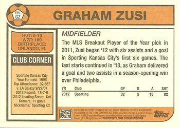 2013 Topps MLS - 1978 English Footballer #EPL-GZ Graham Zusi Back