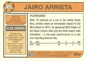 2013 Topps MLS - 1978 English Footballer #EPL-JAR Jairo Arrieta Back