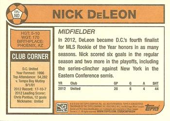 2013 Topps MLS - 1978 English Footballer #EPL-ND Nick DeLeon Back