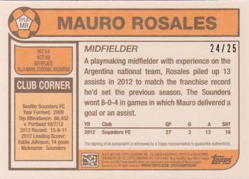 2013 Topps MLS - 1978 English Footballer Autographs #EPLA-MR Mauro Rosales Back