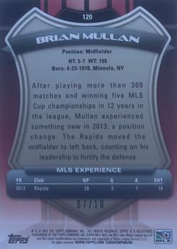 2013 Topps MLS - Black #120 Brian Mullan Back