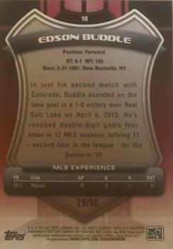 2013 Topps MLS - Blue #98 Edson Buddle Back
