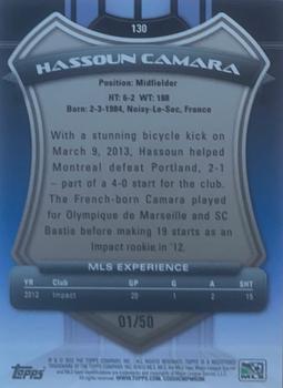 2013 Topps MLS - Blue #130 Hassoun Camara Back