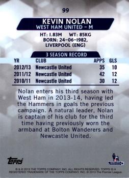 2013-14 Topps Premier Gold #99 Kevin Nolan Back