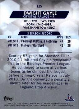 2013-14 Topps Premier Gold #125 Dwight Gayle Back