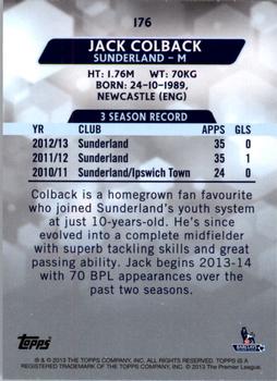 2013-14 Topps Premier Gold #176 Jack Colback Back
