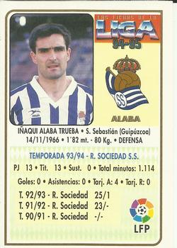 1994-95 Mundicromo Sport Las Fichas de La Liga #187 Alaba Back