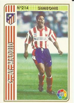 1994-95 Mundicromo Sport Las Fichas de La Liga #214 Simeone Front