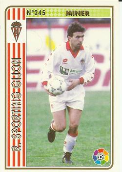 1994-95 Mundicromo Sport Las Fichas de La Liga #245 Miner Front