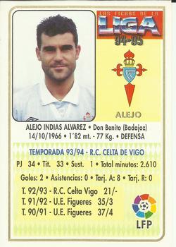 1994-95 Mundicromo Sport Las Fichas de La Liga #259 Alejo Back