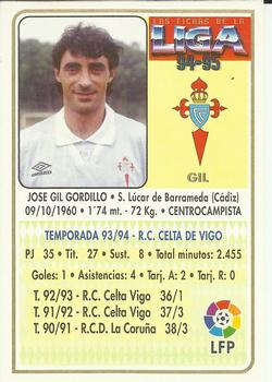 1994-95 Mundicromo Sport Las Fichas de La Liga #263 Gil Back