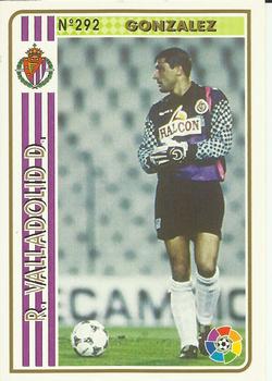 1994-95 Mundicromo Sport Las Fichas de La Liga #292 Gonzalez Front