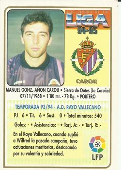 1994-95 Mundicromo Sport Las Fichas de La Liga #293 Carou Back