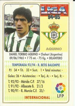 1994-95 Mundicromo Sport Las Fichas de La Liga #344 Aquino Back