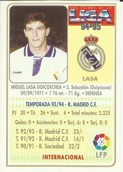 1994-95 Mundicromo Sport Las Fichas de La Liga #60 Lasa Back