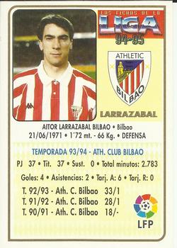 1994-95 Mundicromo Sport Las Fichas de La Liga #81 Larrazabal Back