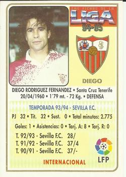 1994-95 Mundicromo Sport Las Fichas de La Liga #97 Diego Back