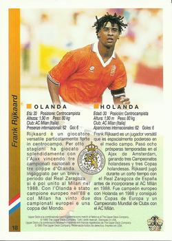 1993 Upper Deck World Cup Preview (Spanish/Italian) #18 Frank Rijkaard Back