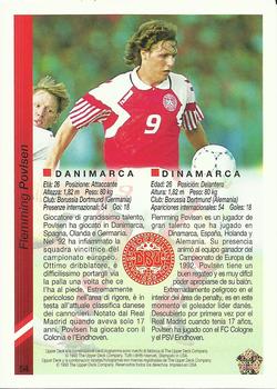 1993 Upper Deck World Cup Preview (Spanish/Italian) #54 Flemming Povlsen Back