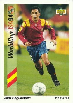 1993 Upper Deck World Cup Preview (Spanish/Italian) #71 Aitor Begiristain Front