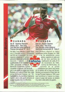 1993 Upper Deck World Cup Preview (Spanish/Italian) #88 Alex Bunbury Back