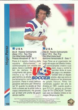 1993 Upper Deck World Cup Preview (Spanish/Italian) #100 Hugo Perez Back
