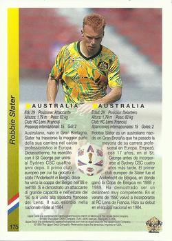 1993 Upper Deck World Cup Preview (Spanish/Italian) #175 Robbie Slater Back
