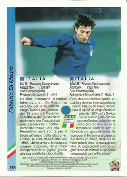 1993 Upper Deck World Cup Preview (Spanish/Italian) #179 Fabrizio  Di Mauro Back