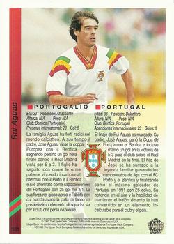 1993 Upper Deck World Cup Preview (Spanish/Italian) #181 Rui Aguas Back