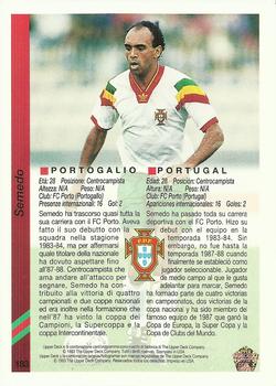 1993 Upper Deck World Cup Preview (Spanish/Italian) #183 Semedo Back