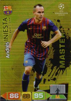2011-12 Panini Adrenalyn XL UEFA Champions League - Masters #327 Andres Iniesta Front