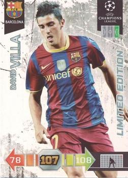 2010-11 Panini Adrenalyn XL UEFA Champions League - Limited Editions #NNO David Villa Front
