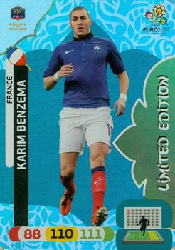 2012 Panini Adrenalyn XL Euro - Limited Editions #NNO Karim Benzema Front