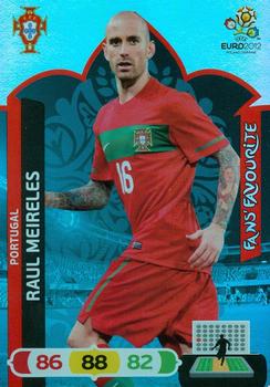 2012 Panini Adrenalyn XL Euro - Fans' Favourites #NNO Raul Meireles Front