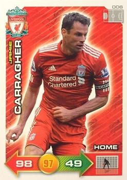 2011-12 Panini Adrenalyn XL Liverpool #6 Jamie Carragher Front
