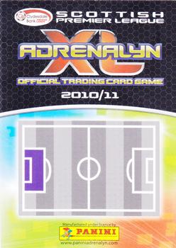 2010-11 Panini Adrenalyn XL Scottish Premier League #NNO Dusan Pernis Back