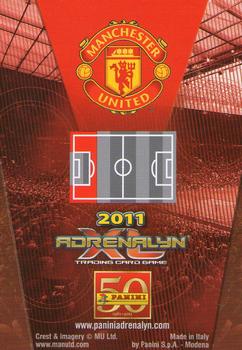 2010-11 Panini Adrenalyn XL Manchester United #42 Jonny Evans Back