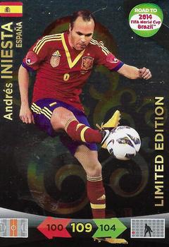 2013 Panini Adrenalyn XL Road to 2014 FIFA World Cup Brazil - Limited Editions #NNO Andres Iniesta Front