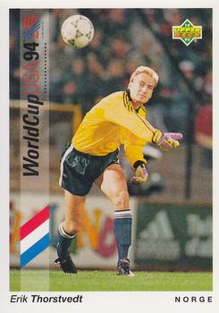 1993 Upper Deck World Cup Preview (English/German) #40 Erik Thorstvedt Front