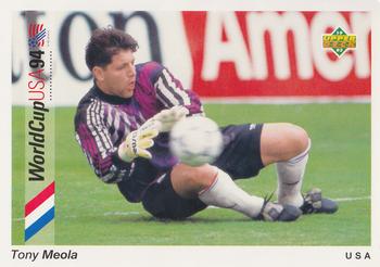 1993 Upper Deck World Cup Preview (English/German) #85 Tony Meola Front