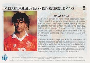 1993 Upper Deck World Cup Preview (English/German) #120 Ruud Gullit Back