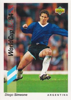 1993 Upper Deck World Cup Preview (English/German) #191 Diego Simeone Front