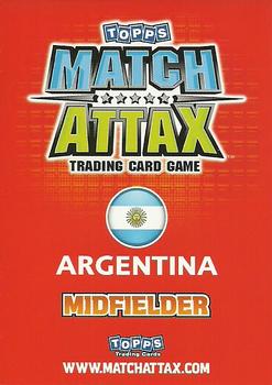 2010 Topps Match Attax England 2010 #NNO Maxi Rodriguez Back