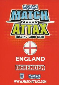 2010 Topps Match Attax England 2010 #NNO John Terry Back