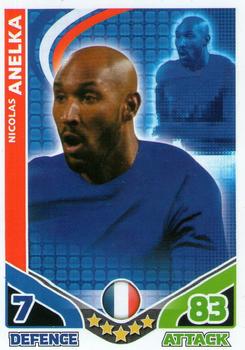2010 Topps Match Attax England 2010 #NNO Nicolas Anelka Front