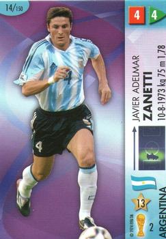 2006 Panini Goaaal! World Cup Germany #14 Zanetti Front