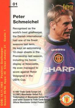 1997 Futera Manchester United #01 Peter Schmeichel Back